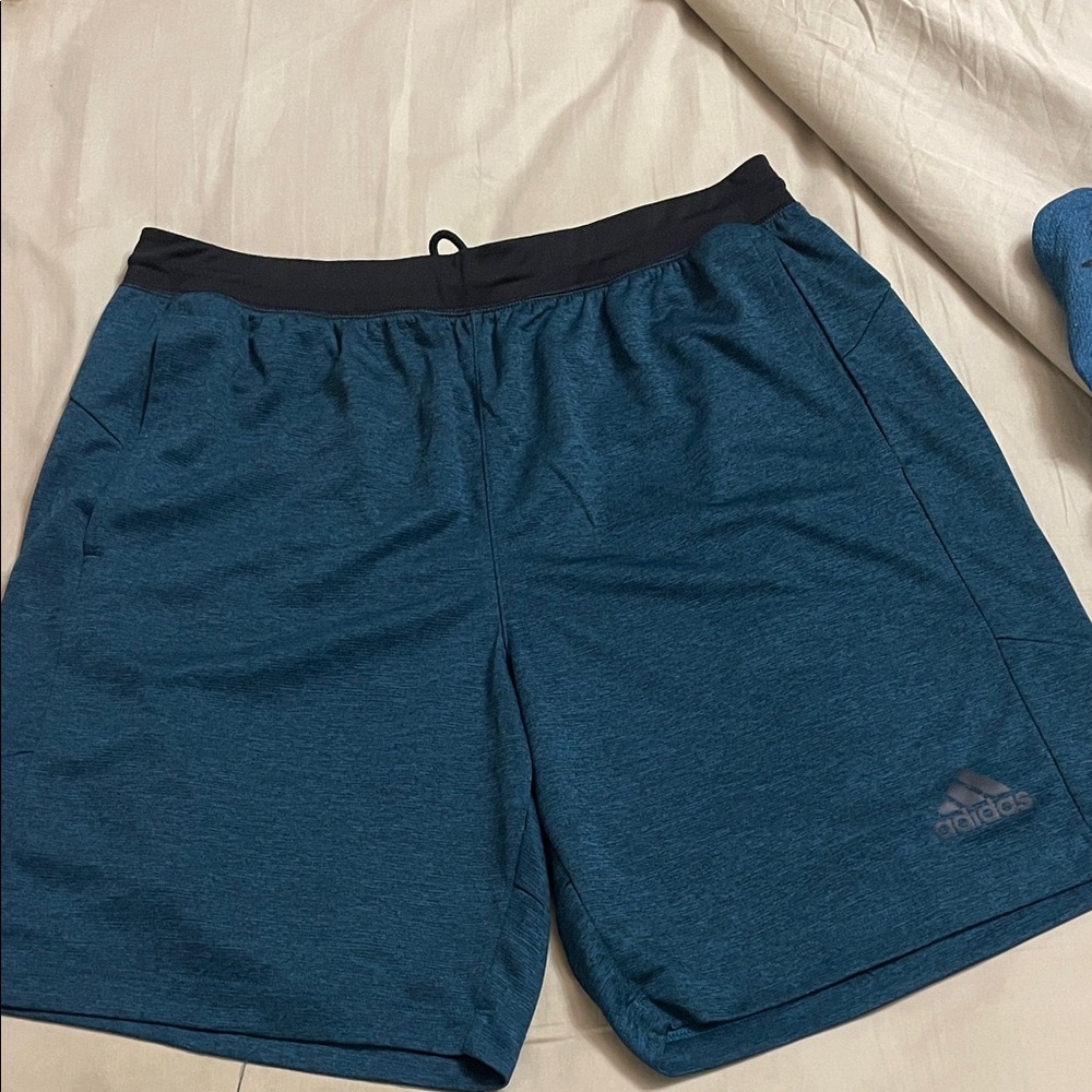 Adidas Men's blue and Black Climalite Athletic Shorts
